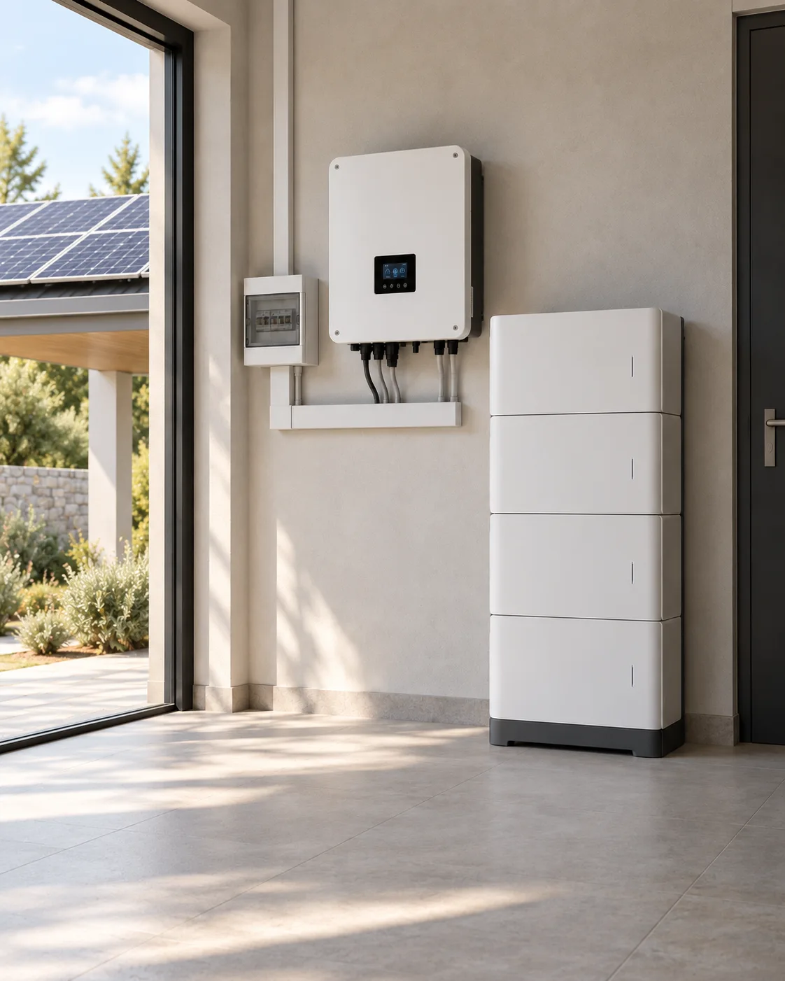 Imagen ilustrativa: Fotovoltaica y baterías